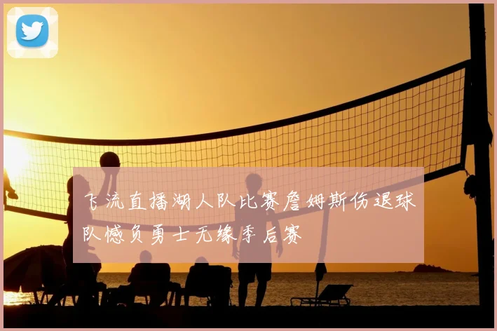飞流直播湖人队比赛詹姆斯伤退球队憾负勇士无缘季后赛
